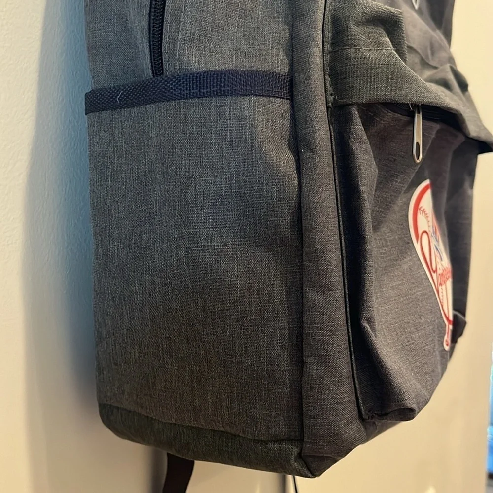 New York Yankees backpack.  MLB.  Baseball.  Dark grey